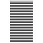 Preview: ARDEBO.de - Zebrarollo Schwarz 130x200 cm Stoffbreite 125,9 cm Polyester