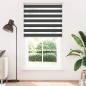 Preview: Zebrarollo Schwarz 130x200 cm Stoffbreite 125,9 cm Polyester