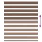 Preview: Zebrarollo Braun 120x150 cm Stoffbreite 115,9 cm Polyester