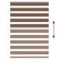 Preview: Zebrarollo Braun 110x150 cm Stoffbreite 105,9 cm Polyester