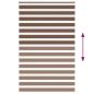 Preview: Zebrarollo Braun 145x200 cm Stoffbreite 140,9 cm Polyester