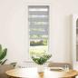Preview: Zebrarollo Hellgrau 40x100 cm Stoffbreite 35,9 cm Polyester
