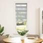 Preview: Zebrarollo Hellgrau 50x100 cm Stoffbreite 45,9 cm Polyester