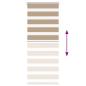 Preview: Zebrarollo Sandbraun 65x150 cm Stoffbreite 60,9 cm Polyester
