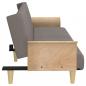 Preview: Schlafsofa mit Armlehnen Taupe Stoff