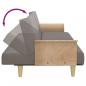 Preview: Schlafsofa mit Armlehnen Taupe Stoff