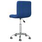 Preview: Esszimmerstuhl Drehbar Blau Stoff