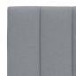 Preview: Bettgestell ohne Matratze Hellgrau 90x190 cm Stoff