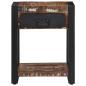 Preview: Beistelltisch Mehrfarbig 40x40x50 cm Altholz Massiv