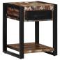 Preview: Beistelltisch Mehrfarbig 40x40x50 cm Altholz Massiv