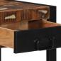 Preview: Beistelltisch Mehrfarbig 40x40x50 cm Altholz Massiv