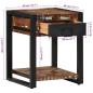 Preview: Beistelltisch Mehrfarbig 40x40x50 cm Altholz Massiv