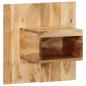 Preview: Nachttisch 50x27x50 cm Massivholz Akazie