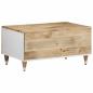 Preview: Couchtisch 80x50x40 cm Massivholz Mango