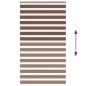 Preview: Zebrarollo Braun 135x200 cm Stoffbreite 130,9 cm Polyester