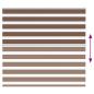 Preview: Doppelrollo Braun 165x100 cm Stoffbreite 160,9 cm Polyester