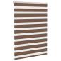 Preview: Doppelrollo Braun 100x100 cm Stoffbreite 95,9 cm Polyester