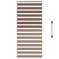 Preview: Zebrarollo Braun 105x200 cm Stoffbreite 100,9 cm Polyester