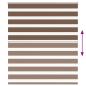 Preview: Zebrarollo Braun 130x150 cm Stoffbreite 125,9 cm Polyester