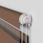 Preview: Doppelrollo Braun 80x230 cm Stoffbreite 75,9 cm Polyester