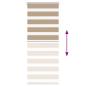 Preview: Zebrarollo Sandbraun 55x100 cm Stoffbreite 50,9 cm Polyester