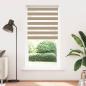 Preview: ARDEBO.de - Doppelrollo Sandbraun 105x230 cm Stoffbreite 100,9 cm Polyester