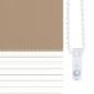 Preview: Doppelrollo Sandbraun 105x230 cm Stoffbreite 100,9 cm Polyester