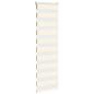 Preview: Doppelrollo Marmorbeige 45x100 cm Stoffbreite 40,9 cm Polyester