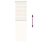Preview: Doppelrollo Marmorbeige 45x100 cm Stoffbreite 40,9 cm Polyester