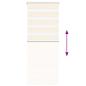 Preview: Zebrarollo Marmorbeige 55x150 cm Stoffbreite 50,9 cm Polyester