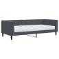 Preview: Tagesbett mit Matratze Dunkelgrau 90x200 cm Samt