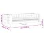Preview: Tagesbett mit Matratze Dunkelgrau 90x200 cm Samt