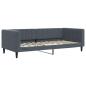 Preview: Tagesbett mit Matratze Dunkelgrau 90x200 cm Samt