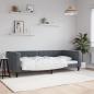 Preview: ARDEBO.de - Tagesbett Dunkelgrau 90x200 cm Samt
