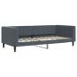 Preview: Tagesbett Dunkelgrau 90x200 cm Samt
