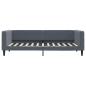Preview: Tagesbett Dunkelgrau 90x200 cm Samt