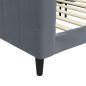 Preview: Tagesbett Dunkelgrau 90x200 cm Samt