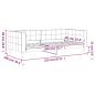 Preview: Tagesbett Dunkelgrau 90x200 cm Samt