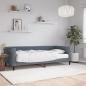 Preview: ARDEBO.de - Tagesbett mit Matratze Dunkelgrau 90x200 cm Samt
