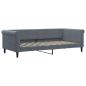 Preview: Tagesbett mit Matratze Dunkelgrau 90x200 cm Samt
