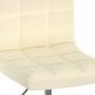 Preview: Esszimmerstühle 4 Stk. Drehbar Creme Stoff