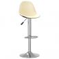 Preview: Barhocker 2 Stk. Creme Stoff