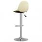 Preview: Barhocker 2 Stk. Creme Stoff