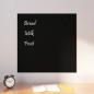 Preview: ARDEBO.de - Magnettafel Wandmontage Schwarz 60x60 cm  Hartglas