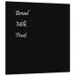 Preview: Magnettafel Wandmontage Schwarz 60x60 cm  Hartglas