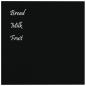 Preview: Magnettafel Wandmontage Schwarz 60x60 cm  Hartglas