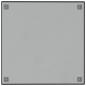 Preview: Magnettafel Wandmontage Schwarz 60x60 cm  Hartglas