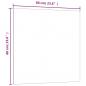 Preview: Magnettafel Wandmontage Schwarz 60x60 cm  Hartglas