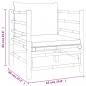 Preview: 7-tlg. Garten-Lounge-Set mit Hellgrauen Kissen Bambus
