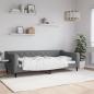 Preview: ARDEBO.de - Tagesbett Dunkelgrau 90x200 cm Stoff